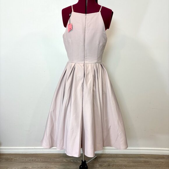 Chi Chi London Women's Cream and Pink Formal Prom Cocktail Dress sz 10 - Picture 3 of 13